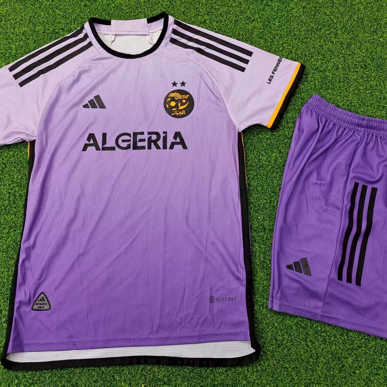Maillot Algérie Concept Mauve + Shorts (ENFANTS)