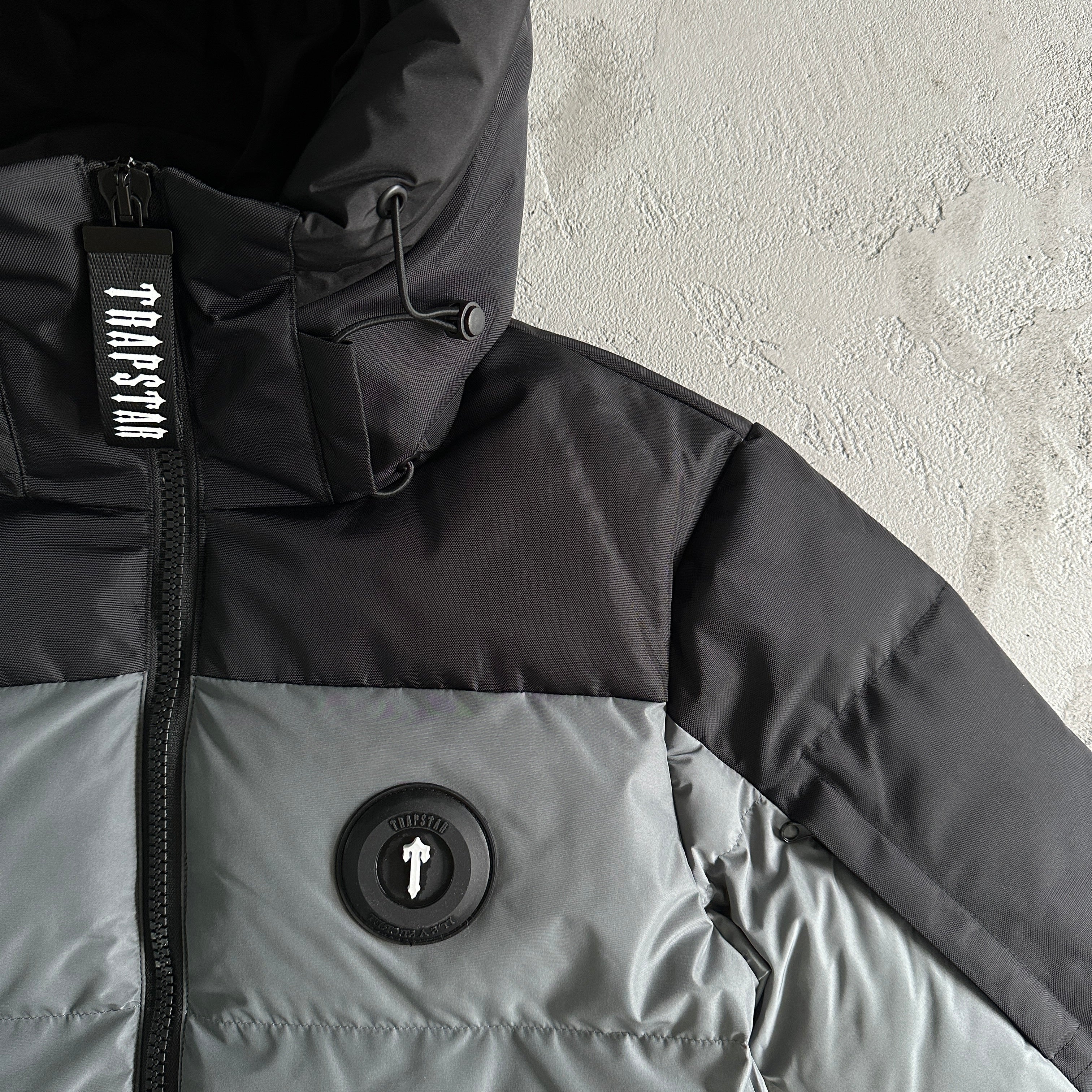 Manteau Trapstar Decoded  Gris/Noir