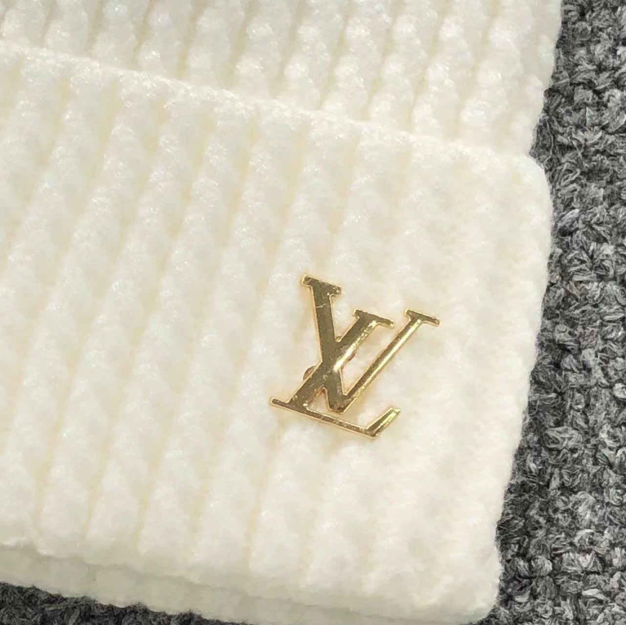 Chapeau LV Gold - Blanc