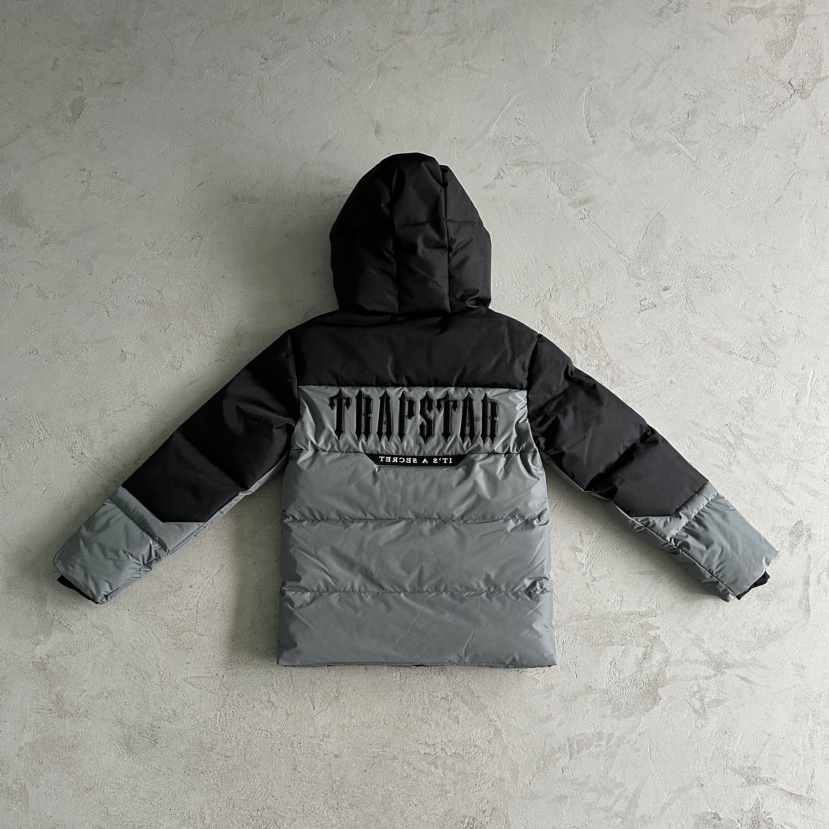 Manteau Trapstar Decoded  Gris/Noir