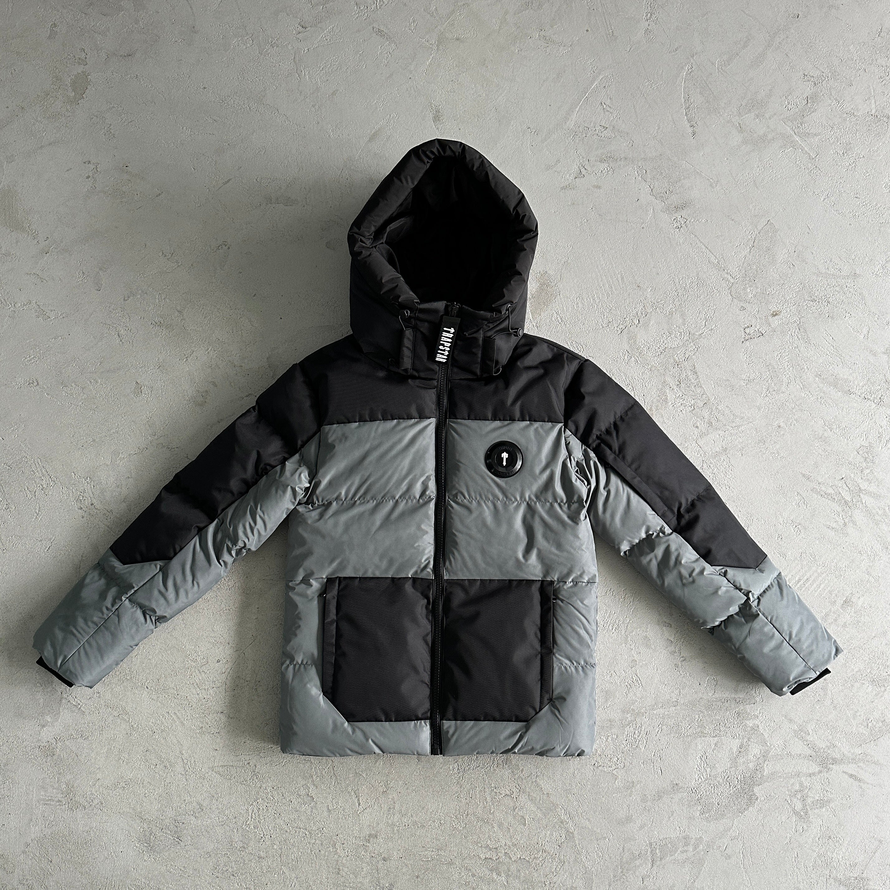Manteau Trapstar Decoded  Gris/Noir