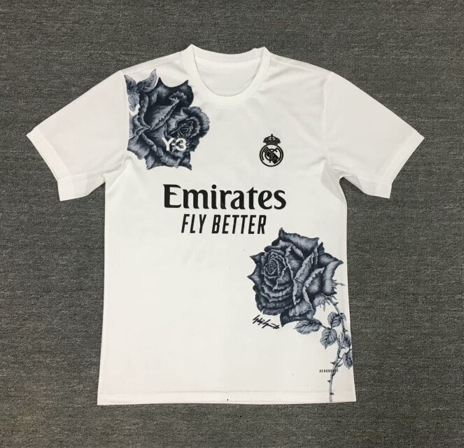 Real Madrid Fans Home Y-3 White Jersey 2024/2025 – FootSpotMTL