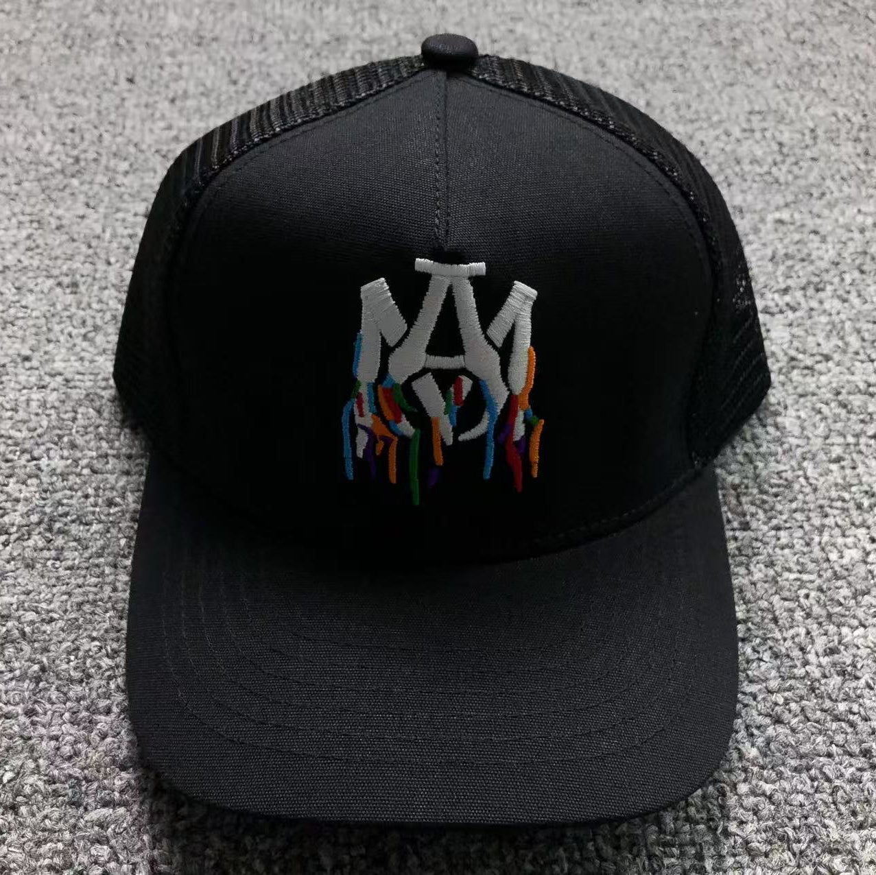 Casquette AMlRI Noir Réglable | Unisexe | Taille Ajustable