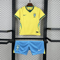 Maillot Brésil + Short pour enfants 2026/2027 Coupe du Monde