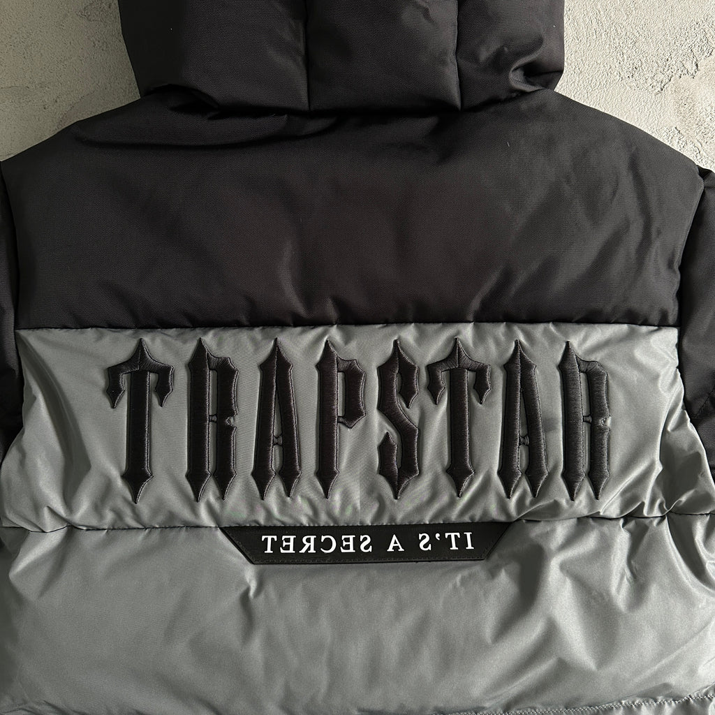 Manteau Trapstar Decoded  Gris/Noir