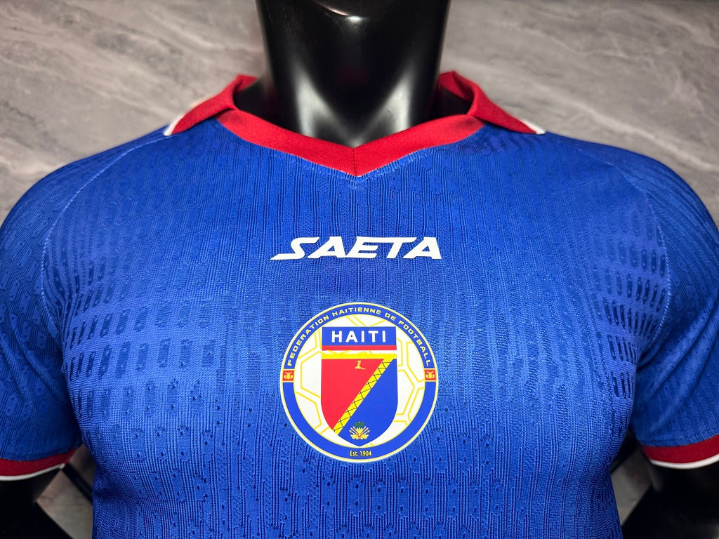 Maillot Haiti 2026/2027 Version Player Coupe du Monde Bleu