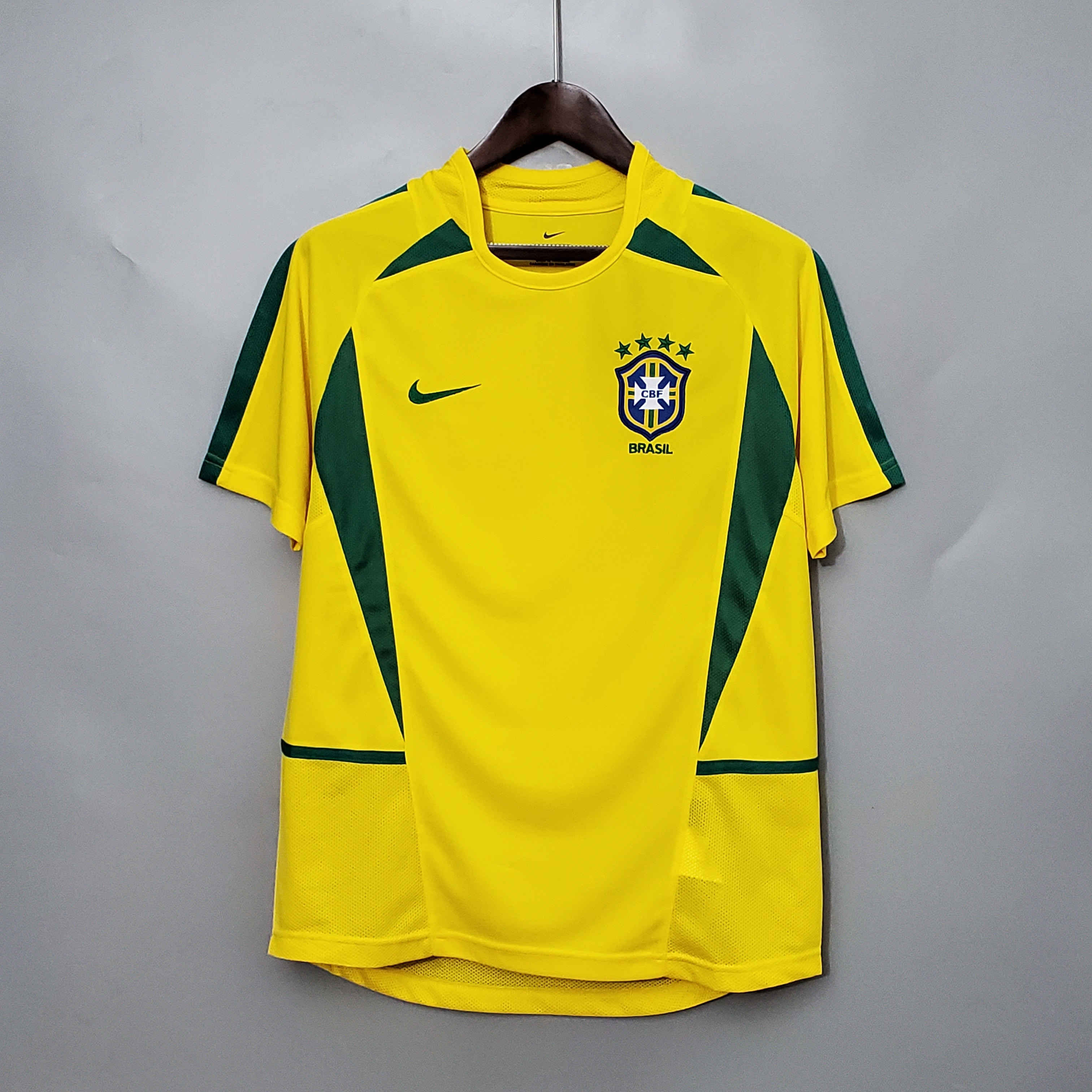 Maillot Brésil RÉTRO 2002 Version Fan