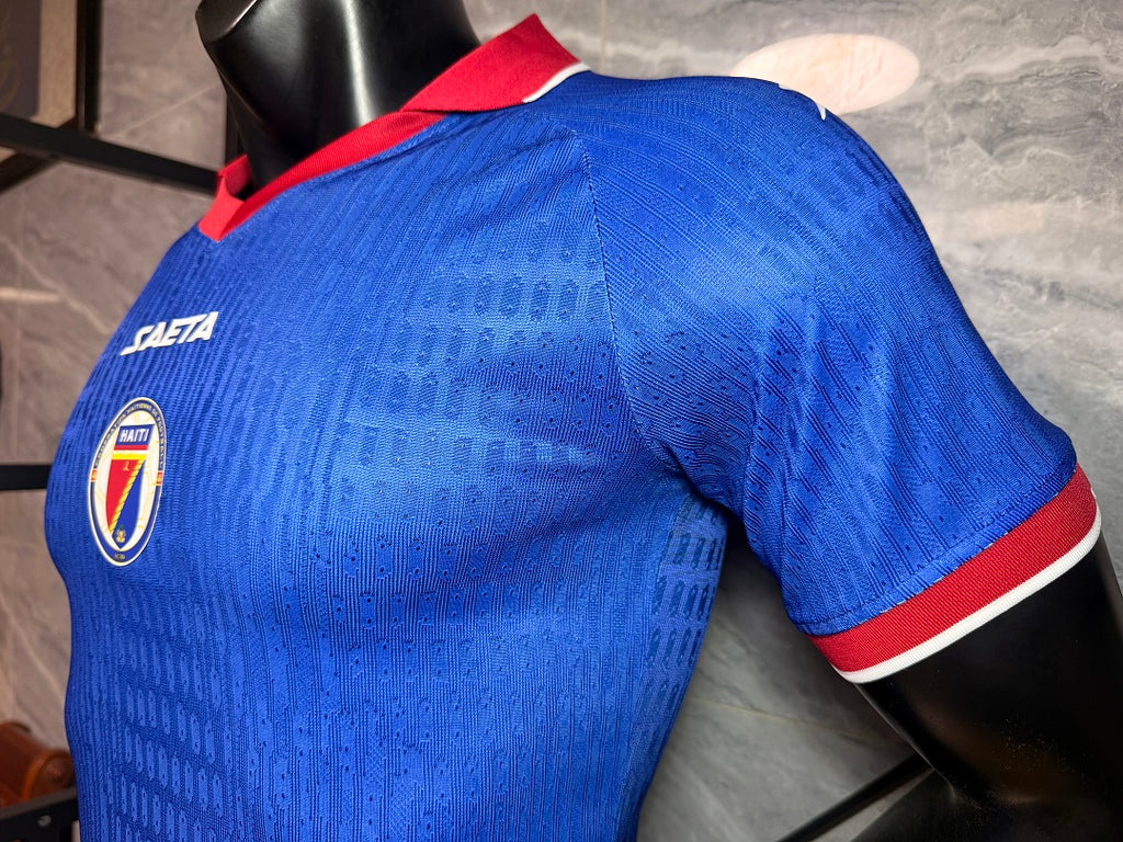 Maillot Haiti 2026/2027 Version Player Coupe du Monde Bleu