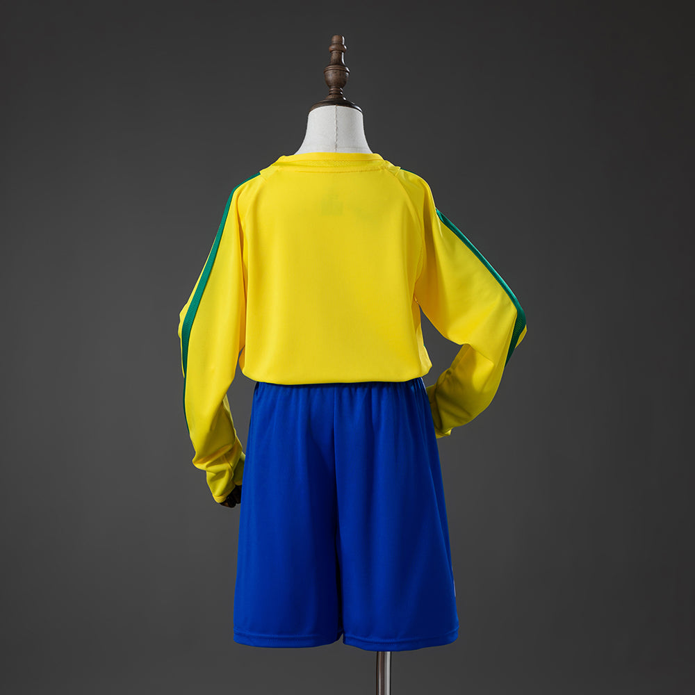 Maillot Brésil 2002 RÉTRO  Manche longue pour enfant