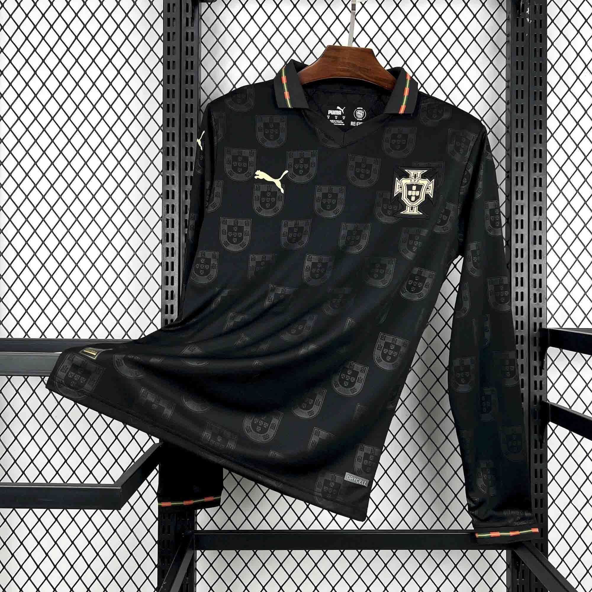 Maillot Portugal Manche Longue Black Édition 2026