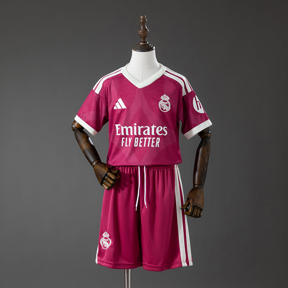 Maillot Real Madrid Third Away Rose 2026/2027 pour enfant