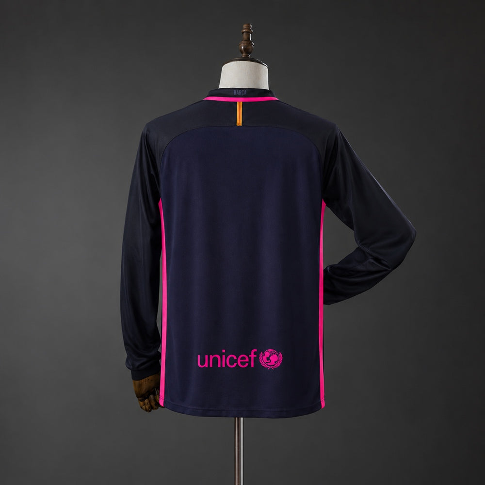 Maillot 𝐅𝐂 𝐁A𝐑𝐂E𝐋0𝐍𝐀 2016/2017 Away Manche Longue