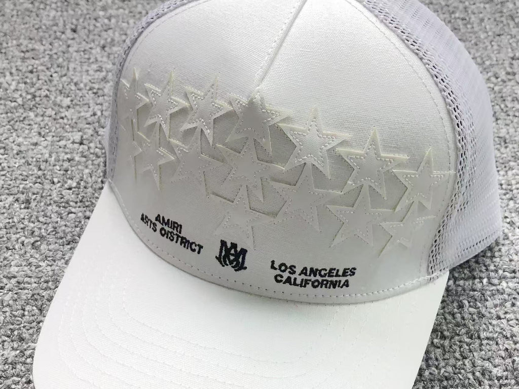 Casquette AMlRI Blanche Réglable | Unisexe | Taille Ajustable
