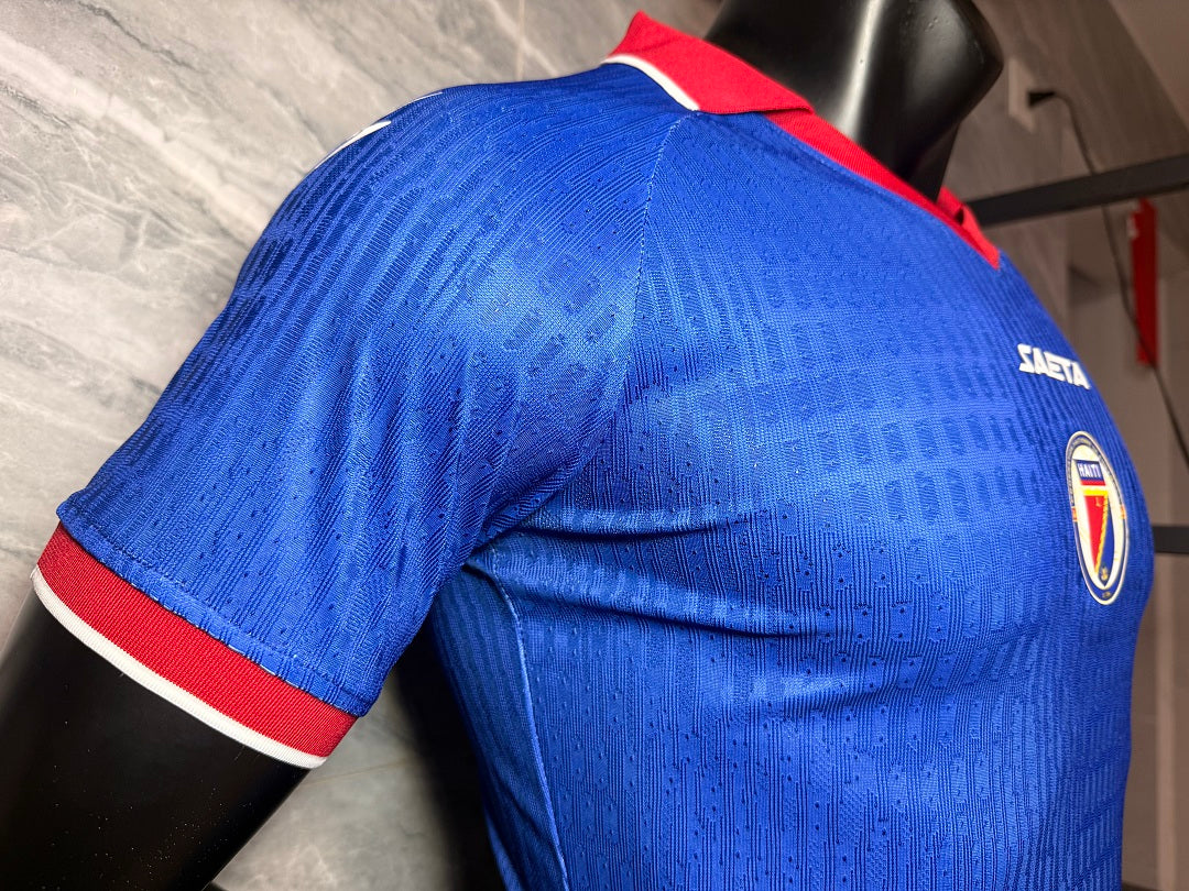 Maillot Haiti 2026/2027 Version Player Coupe du Monde Bleu