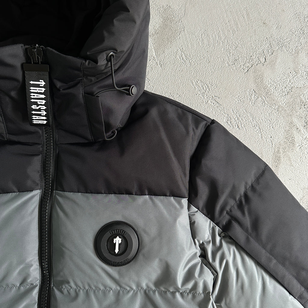 Manteau Trapstar Decoded  Gris/Noir