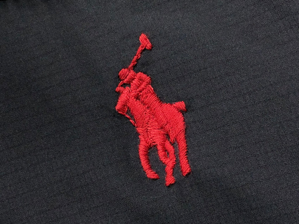 Manteau d'Hiver Polo - Noir avec logo rouge