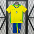 Maillot Brésil + Short pour enfants 2025 Coupe du Monde