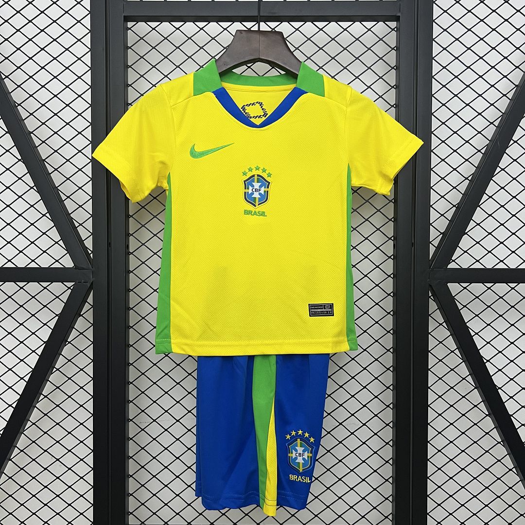 Maillot Brésil + Short pour enfants 2025 Coupe du Monde