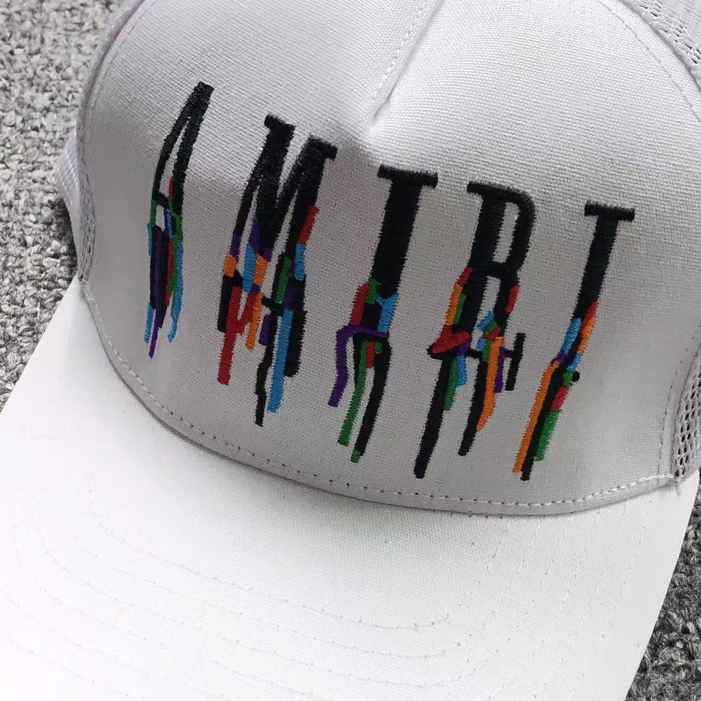 Casquette AMlRI Blanche Réglable | Unisexe | Taille Ajustable