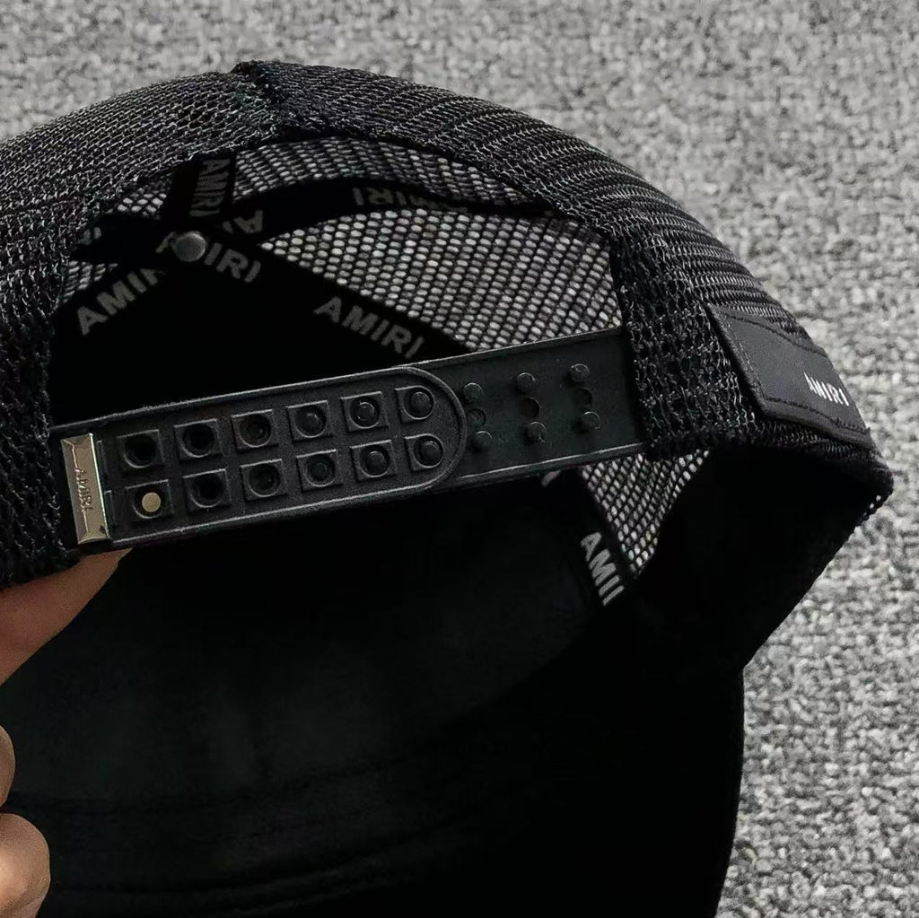 Casquette AMlRI Noire Réglable | Unisexe | Taille Ajustable