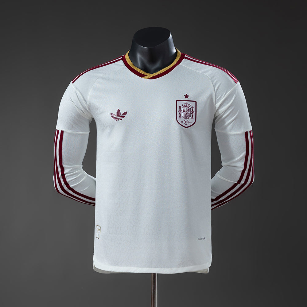 Maillot Espagne Manche Longue Player 2026/2027 Away Coupe du Monde