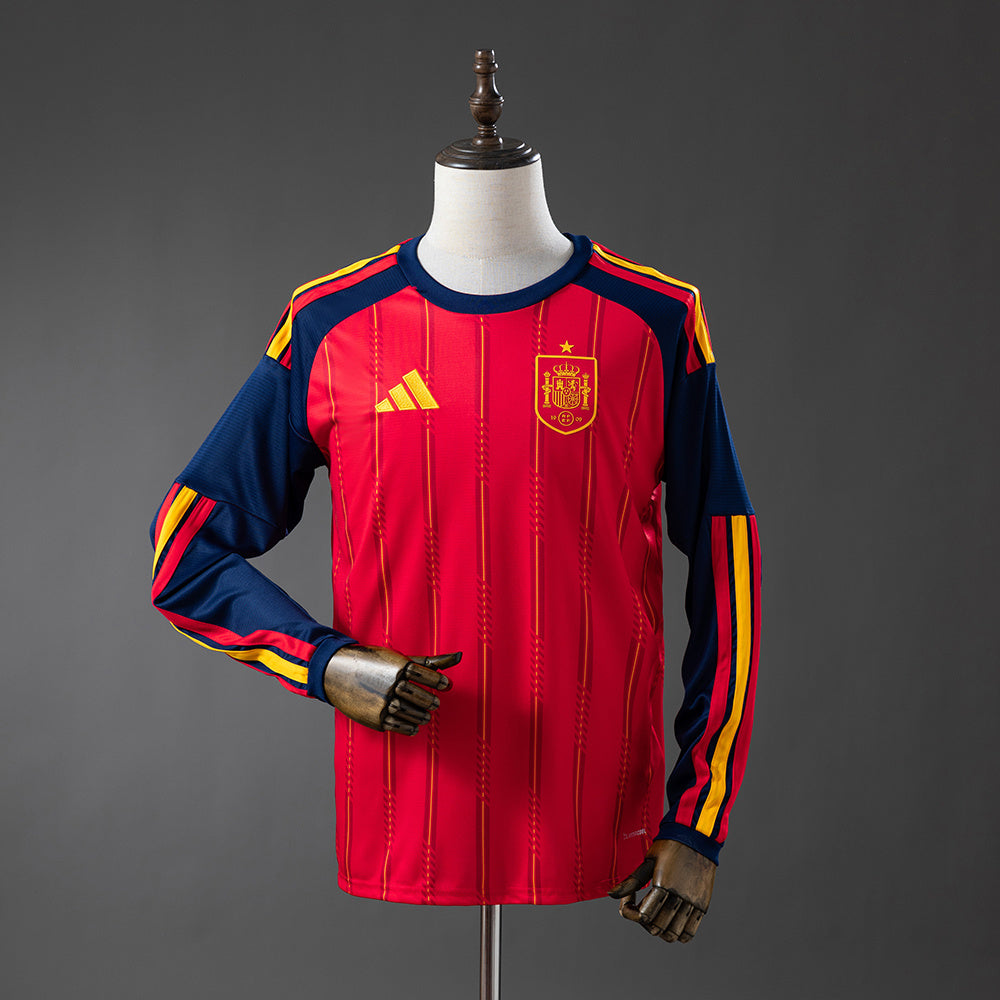 Maillot Manche Longue Espagne Fans 2026/2027 Home Coupe du Monde