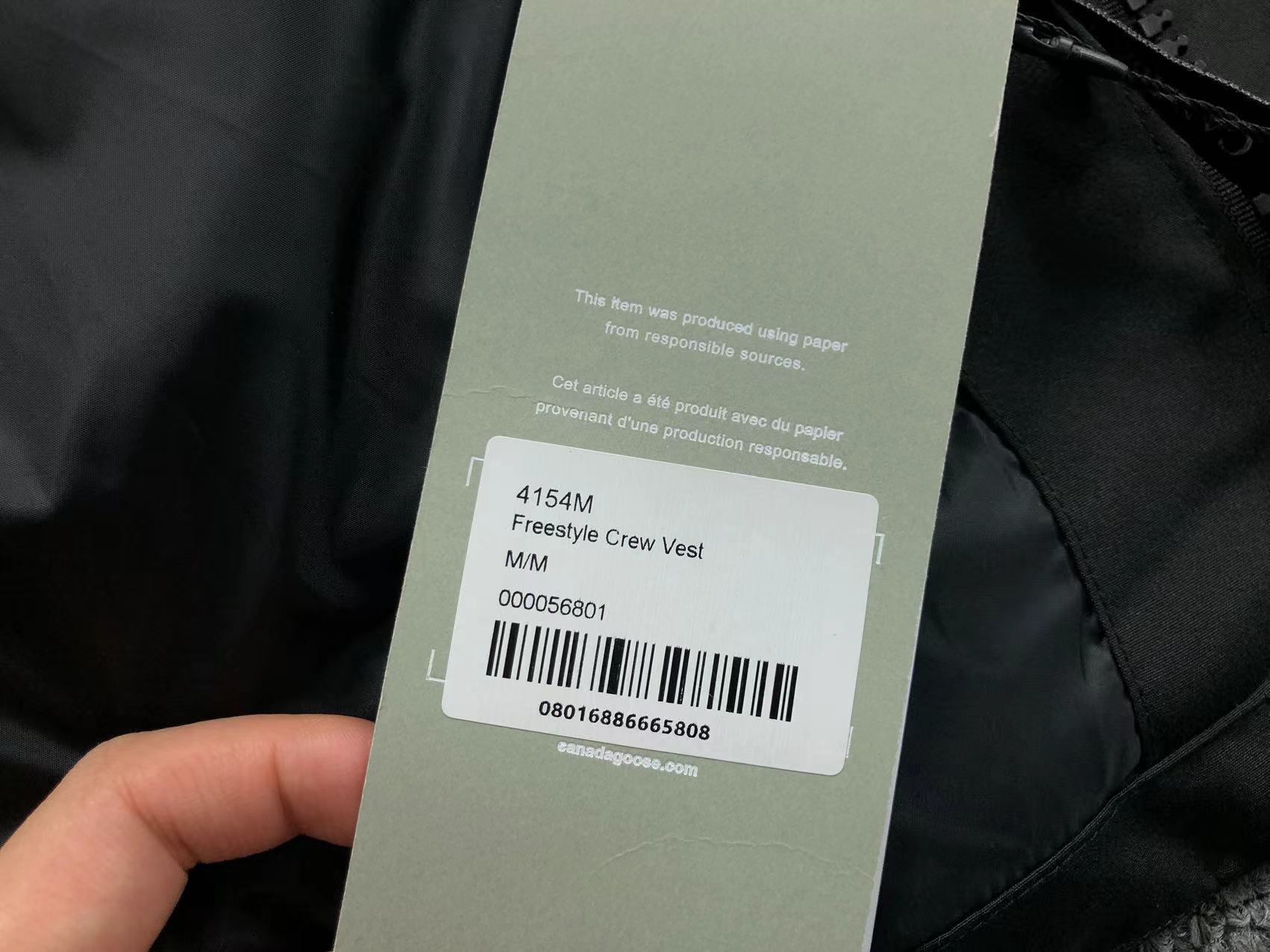 GILET CANADA G00SE NOIR