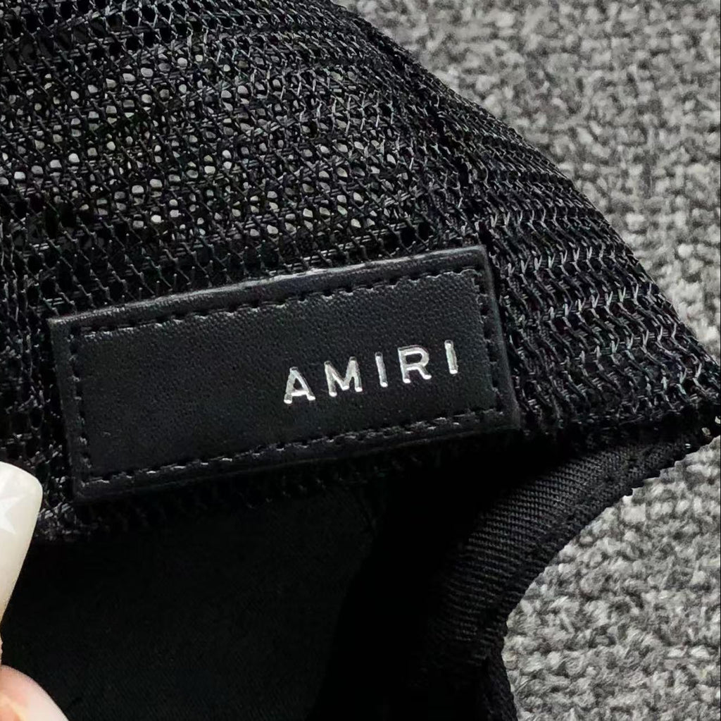 Casquette AMlRI Noire Réglable | Unisexe | Taille Ajustable