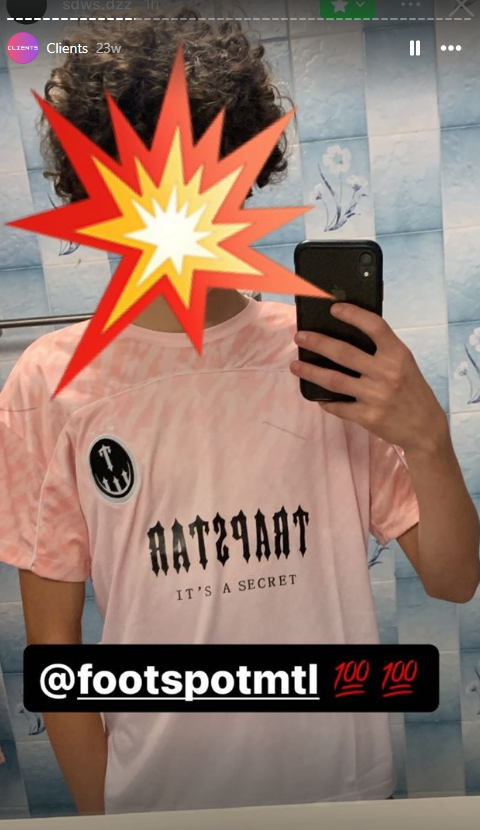 Yanis M. — Maillot Trapstar Beige