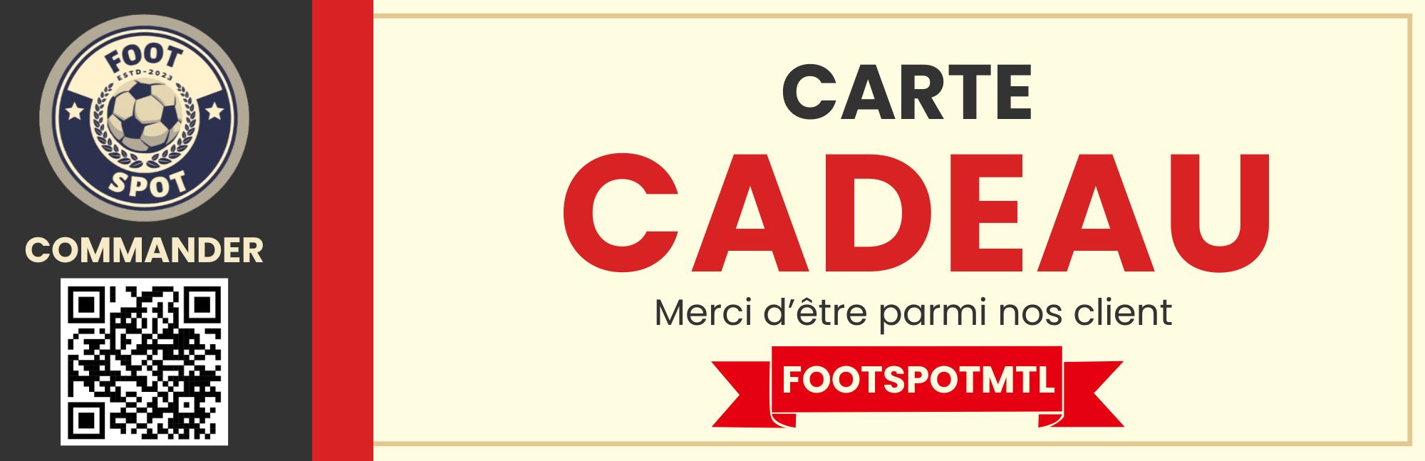 Carte Cadeau FootSpotMTL