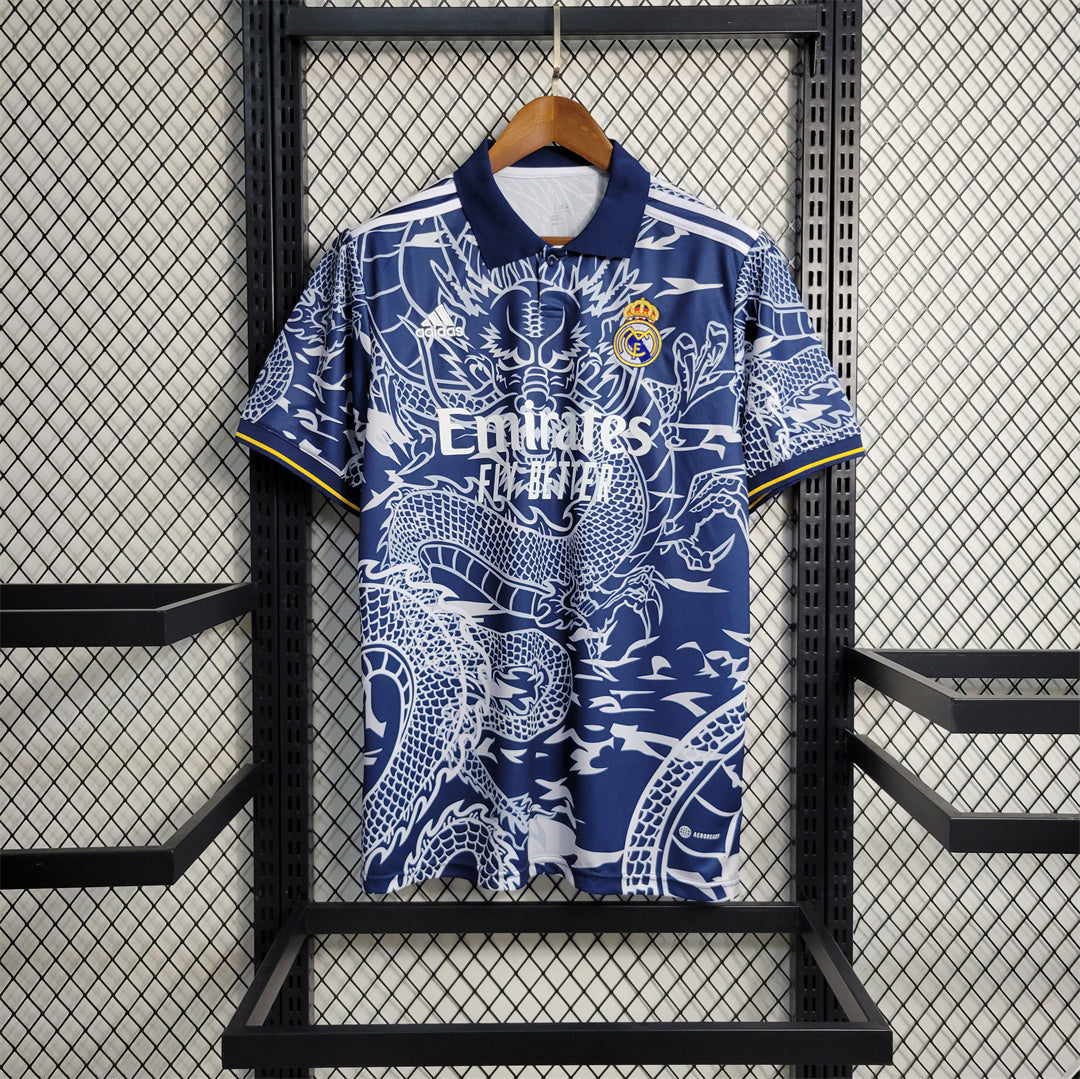 Maillot Real Madrid Fans Bleu Dragon 2023/2024