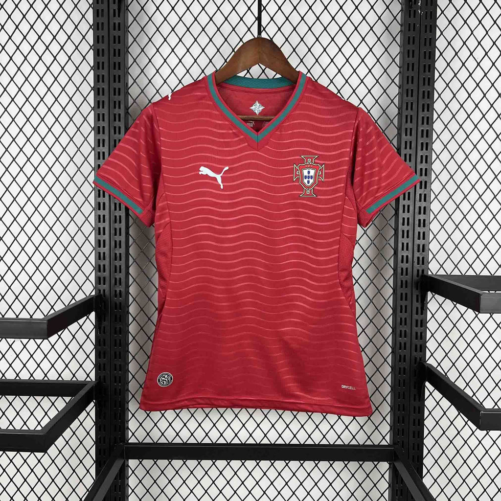 Maillot Portugal Rouge 2026 Coupe du Monde pour FEMME