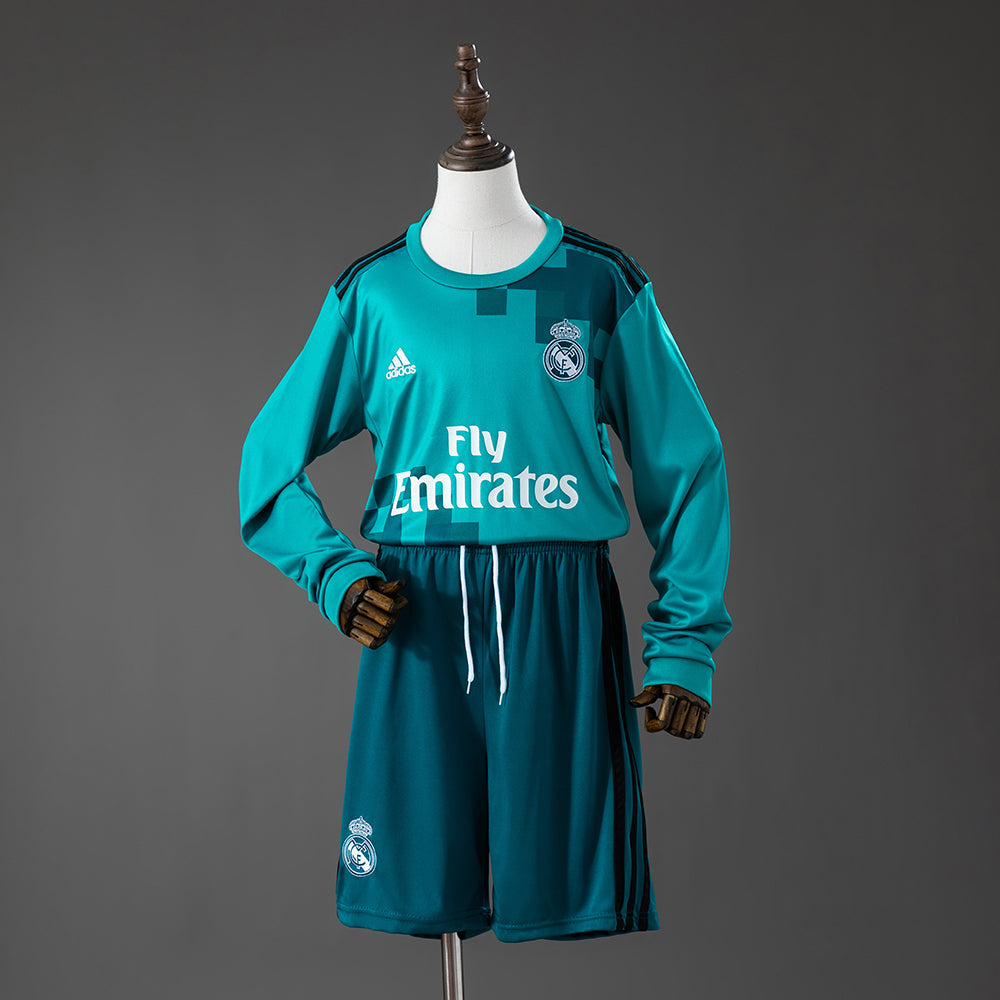 Maillot Real Madrid Away Manche longue 2017/2018 pour enfant