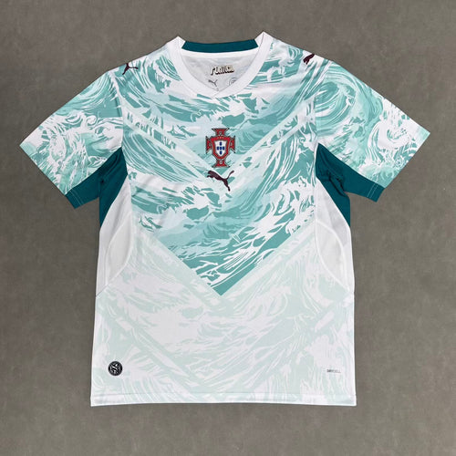 Maillot De Foot Portugal 2026 – T-shirt Graphique Manches Courtes, Col Rond – Polyester Respirant – Style Décontracté, Fan