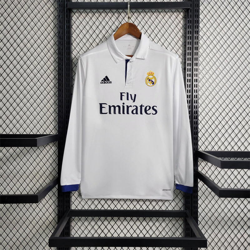 Maillot Real Madrid Fans Home RÉTRO 2016/2017 Manche Longue