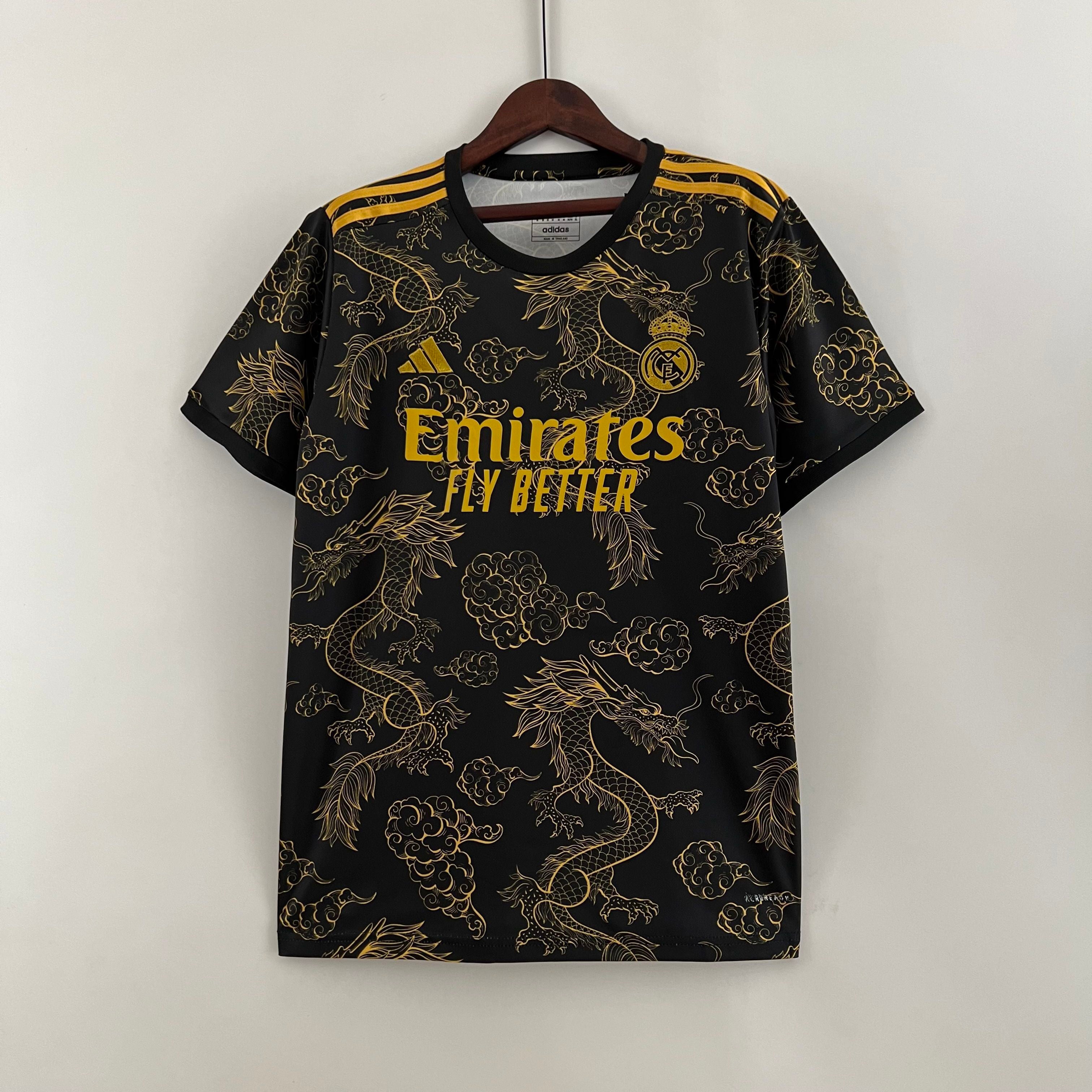 Maillot Real Madrid Fans Spécial Gold Dragon 2023/2024