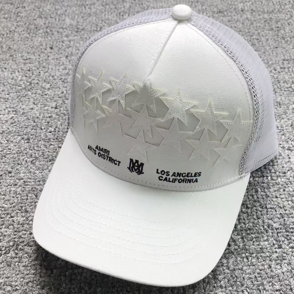 Casquette AMlRI Blanche Réglable | Unisexe | Taille Ajustable