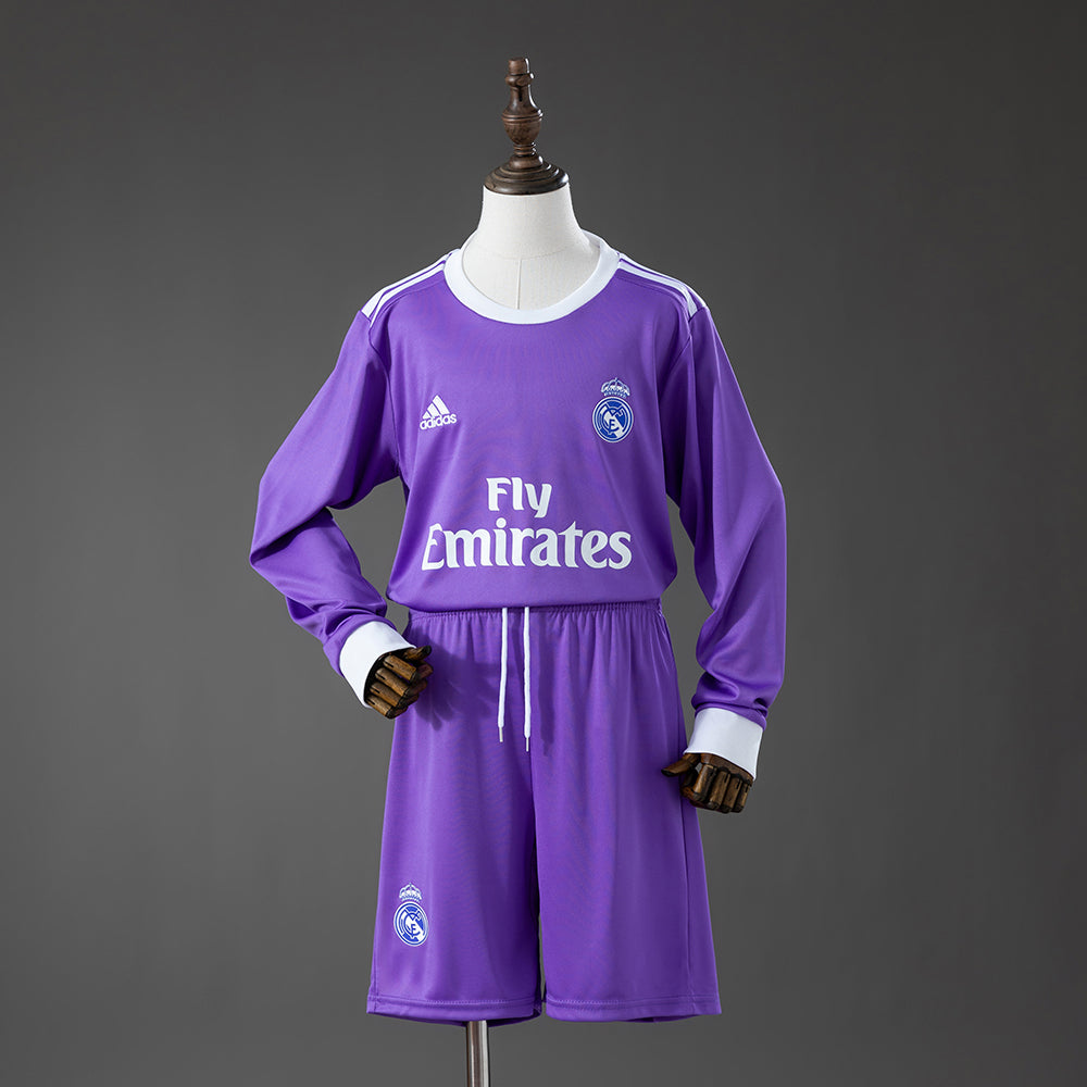Maillot Real Madrid Home Manche longue 2016/2017 pour enfant