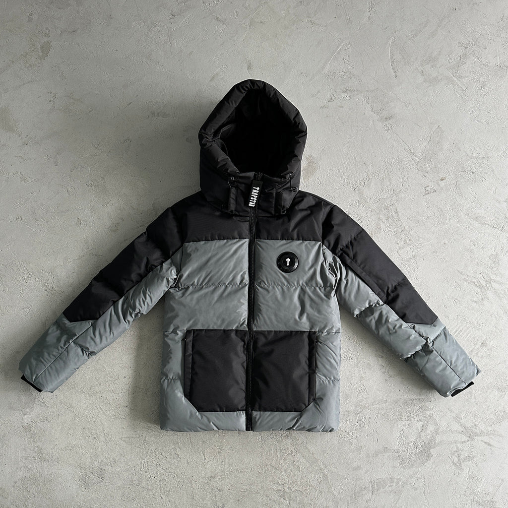 Manteau Trapstar Decoded  Gris/Noir