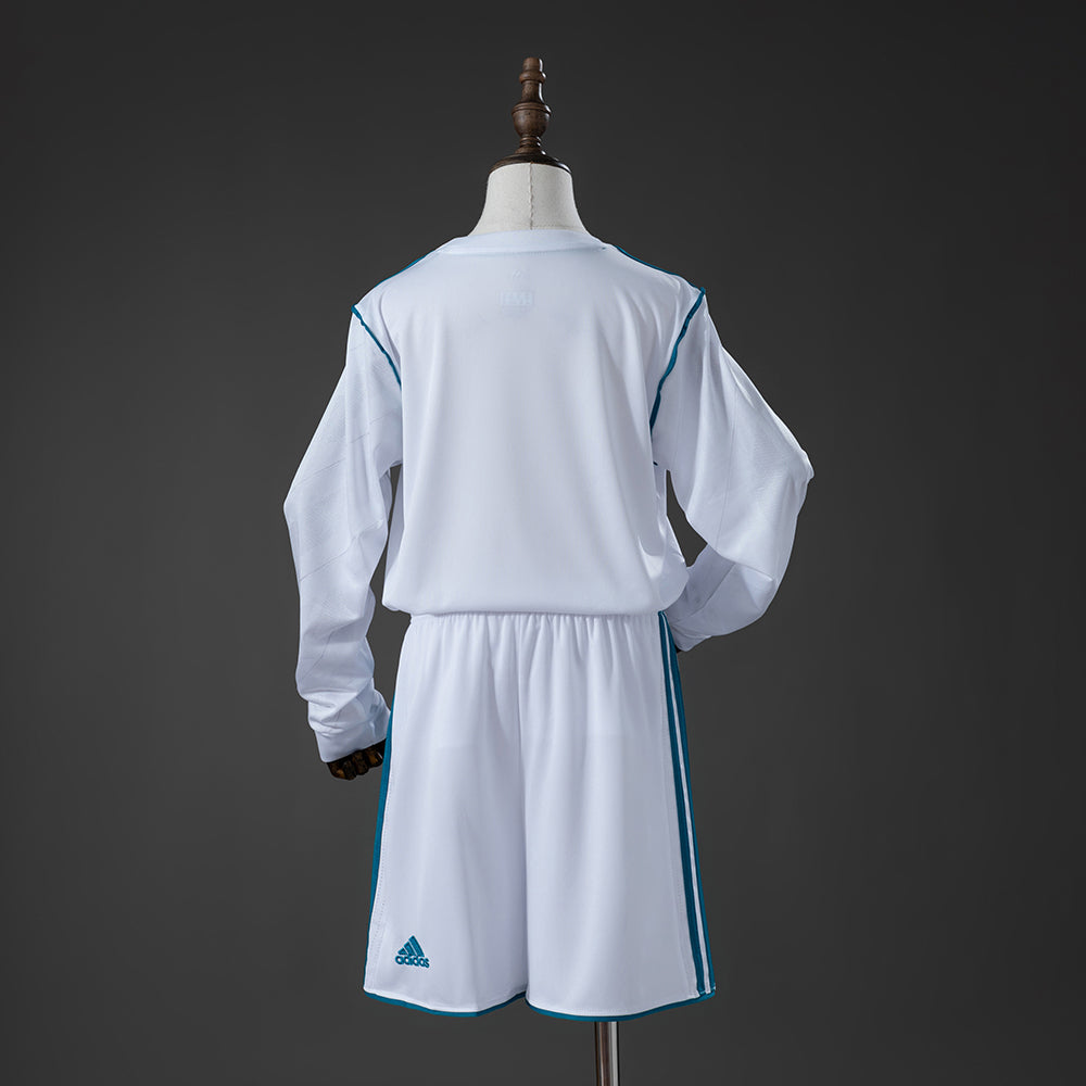 Maillot Real Madrid Home Manche longue 2017/2018 pour enfant
