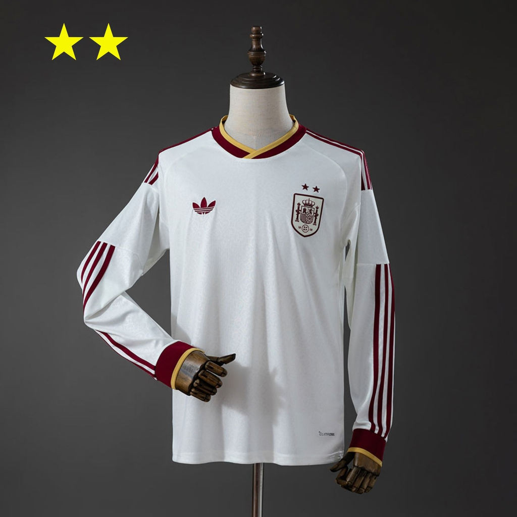 Maillot Espagne Manche Longue Away 2026 Coupe du Monde  | 2 ÉTOILES !