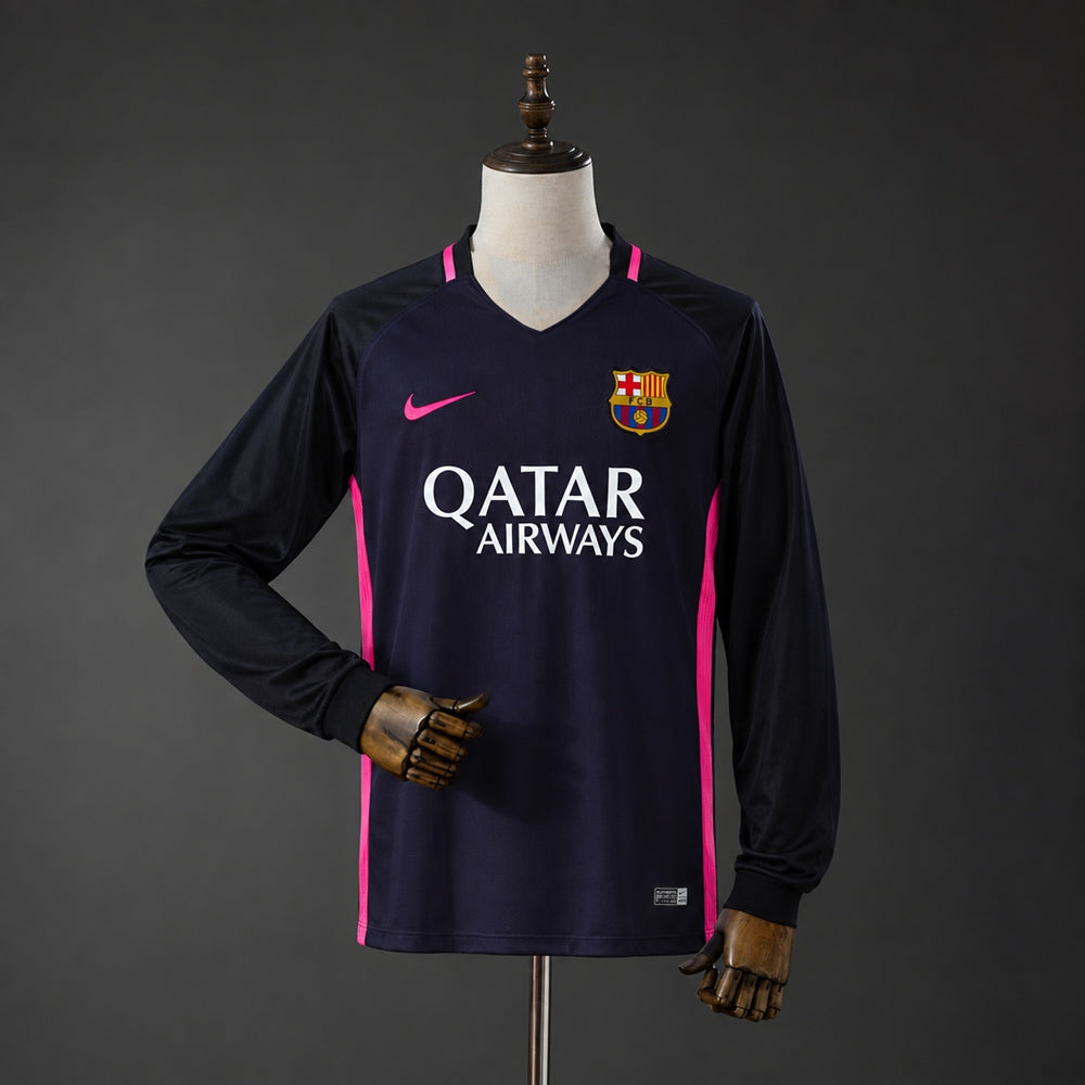 Maillot 𝐅𝐂 𝐁A𝐑𝐂E𝐋0𝐍𝐀 2016/2017 Away Manche Longue