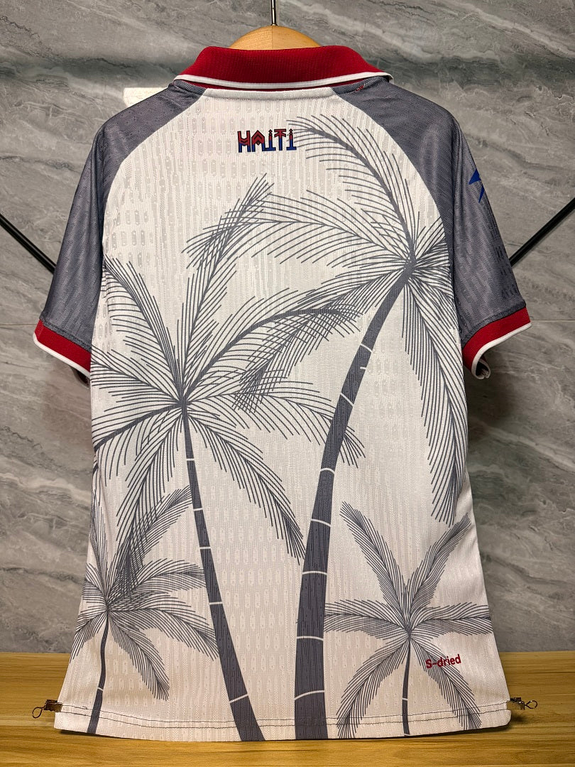 Maillot Haiti 2026/2027 Version Player Coupe du Monde Blanc
